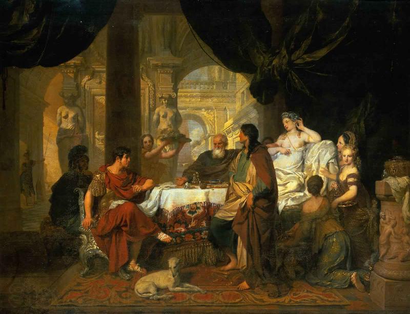 Gerard de Lairesse Cleopatras Banquet Norge oil painting art